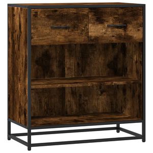 vidaXL Buffet ch&ecirc;ne fum&eacute; 68x35x76 cm bois d'ing&eacute;nierie