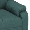vidaXL Fauteuil de massage Vert fonc&eacute; Tissu