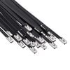 vidaXL Attache de c&acirc;ble 25 pc 4,6 x 400 mm Noir
