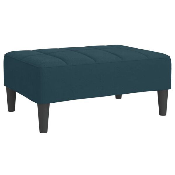 vidaXL Repose-pied Bleu 78x56x32 cm Velours
