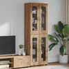 vidaXL Haut Armoire avec porte FLORIN Ch&ecirc;ne artisanal 60 x 35 x 182 cm