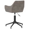 vidaXL Chaise pivotante de salle &agrave; manger Gris clair Velours