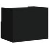vidaXL Tables de chevet murales 2 pcs noir 45x30x35 cm