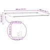 vidaXL Auvent R&eacute;tractable Blanc 400 x 200 cm Polyester et m&eacute;tal