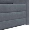 vidaXL Canap&eacute;-lit pliant Gris fonc&eacute; 124 x 71 x 78 cm Velours