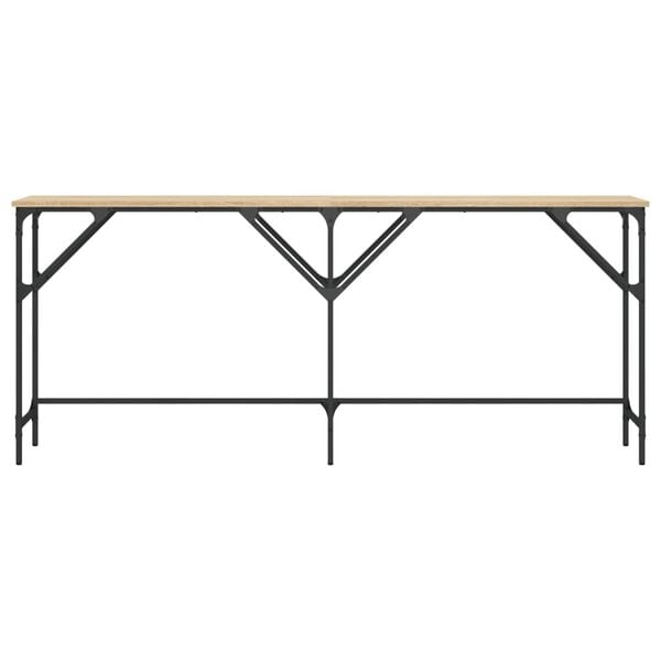 vidaXL Table console ch&ecirc;ne sonoma 180x29x75 cm bois d'ing&eacute;nierie