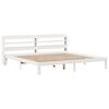 vidaXL Cadre de lit avec t&ecirc;te de lit sans matelas blanc 180x200 cm