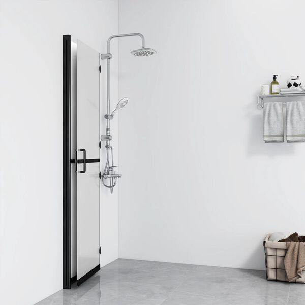 vidaXL Paroi de douche pliable Verre ESG d&eacute;poli 120x190 cm