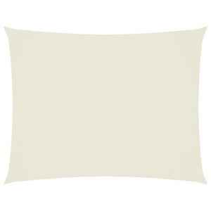 vidaXL Voile de parasol tissu oxford rectangulaire 3x4 m cr&egrave;me