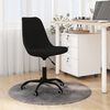 vidaXL Chaise pivotante de bureau Noir Tissu