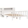 vidaXL Lit biblioth&egrave;que sans matelas blanc 160x200 cm bois pin massif