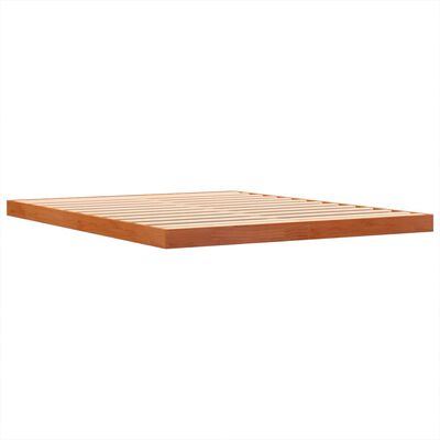 vidaXL Cadre de lit cire marron 160x200 cm bois de pin massif