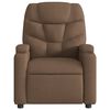 vidaXL Fauteuil inclinable Marron Tissu