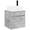 vidaXL Meuble de lavabo mural Gris b&eacute;ton 49 x 41 x 63 cm