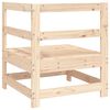 vidaXL Canap&eacute; d'angle de jardin bois de pin massif