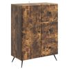vidaXL Buffet Ch&ecirc;ne fum&eacute; 66 x 34,5 x 90 cm Bois d'ing&eacute;nierie