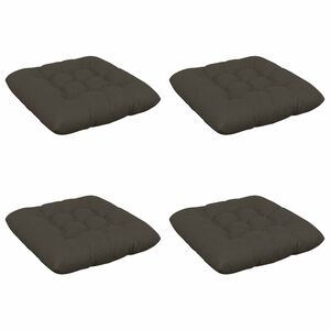 vidaXL Coussins de si&egrave;ge VIANEN 4 pc 100 % polyester Anthracite