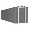 vidaXL Abri de jardin Gris clair 192x855x223 cm M&eacute;tal galvanis&eacute;