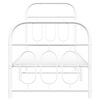 vidaXL Cadre de lit métal sans matelas avec pied de lit blanc 75x190cm