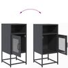 vidaXL Table de chevet anthracite 36x39x78 cm acier laminé à froid