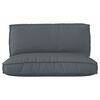vidaXL Set de coussins de palette 2 pcs Anthracite Tissu Oxford