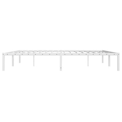 vidaXL Cadre de lit métal sans matelas blanc 200x200 cm