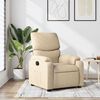 vidaXL Fauteuil inclinable Cr&egrave;me Tissu