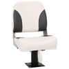 vidaXL Si&egrave;ge de bateau pliable 1 ensemble avec dossier bas et sangle de fixation
