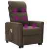 vidaXL Fauteuil de massage Marron Tissu