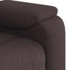 vidaXL Fauteuil inclinable Marron fonc&eacute; Tissu