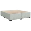 vidaXL Sommier &agrave; lattes de lit et matelas Gris clair 200x200cm Velours