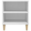 vidaXL Meuble TV Blanc brillant 102x44,5x50 cm Bois d'ing&eacute;nierie