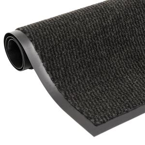 vidaXL Paillasson touffet&eacute; 60x180 cm Noir