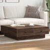 vidaXL Table basse Ch&ecirc;ne marron 90x90x28 cm Bois d'ing&eacute;nierie