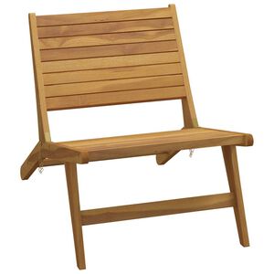vidaXL Chaise pliante en bois massif de teck