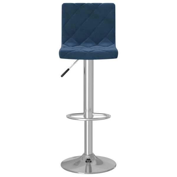 vidaXL Tabourets de bar lot de 2 bleu velours