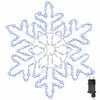 vidaXL Flocon de No&euml;l 156 LED Bleu 55.5 x 55.5 x 0.75cm PVC