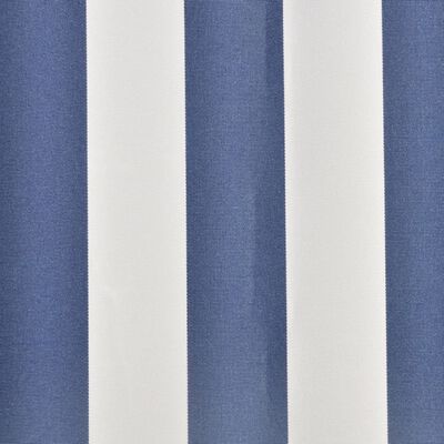 vidaXL Toile d'auvent Bleu et blanc 450x300 cm