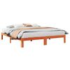 vidaXL Cadre de lit sans matelas cire marron 160x200cm bois pin massif