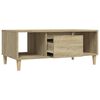 vidaXL Table basse Chêne sonoma 90x50x36,5 cm Bois d'ingénierie