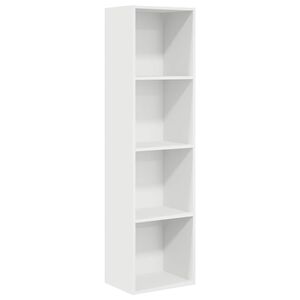 vidaXL Biblioth&egrave;que blanc 40x30x152 cm bois d'ing&eacute;nierie