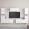 vidaXL Ensemble de meubles TV 7 pcs Blanc Bois d'ing&eacute;nierie