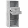 vidaXL Buffet haut gris b&eacute;ton 45x42,5x124 cm bois d'ing&eacute;nierie