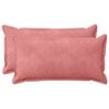 vidaXL Coussin 2 pc HOUTEN Rose 40 x 70 cm Fl&oslash;jl
