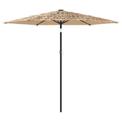 vidaXL Parasol de jardin avec mât en acier marron 223x223x213 cm