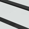 vidaXL Porte coulissante kit de quincaillerie noir 90x205 cm verre ESG