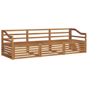 vidaXL Ensemble de canap&eacute;s d'ext&eacute;rieur 3 pcs Naturel