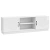vidaXL Meuble TV Blanc brillant 150 x 31 x 47 cm Bois d'ing&eacute;nierie