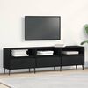 vidaXL Meuble TV Chêne noir 150 x 30 x 44,5 cm Bois d'ingénierie