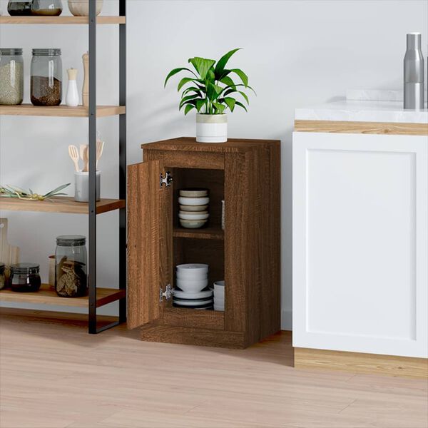 vidaXL Buffet ch&ecirc;ne marron 37,5x35,5x67,5 cm bois d'ing&eacute;nierie
